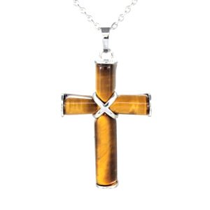 Pendentif Croix Ambre