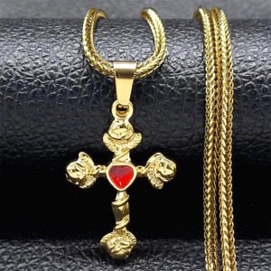 Pendentif Croix Rouge 5